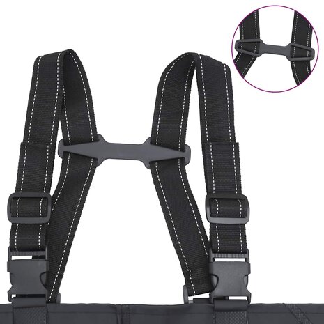 Waadpak met laarzen en riem maat 43 zwart 5