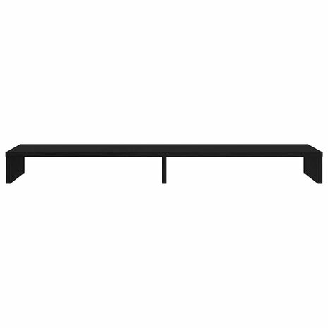 Monitorstandaard Zwart Eiken 100x27x10 cm Bewerkt Hout 5