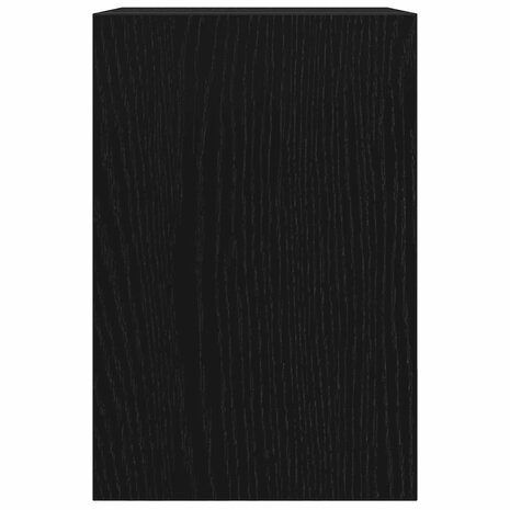 Monitorstandaard met bureau-organizer, zwart eikenhout 6