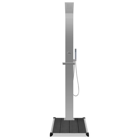 Buitendouche met bak HKC roestvrij staal 4