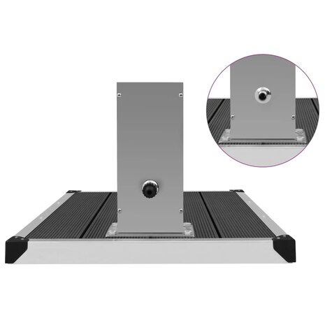 Buitendouche met bak HKC roestvrij staal 9