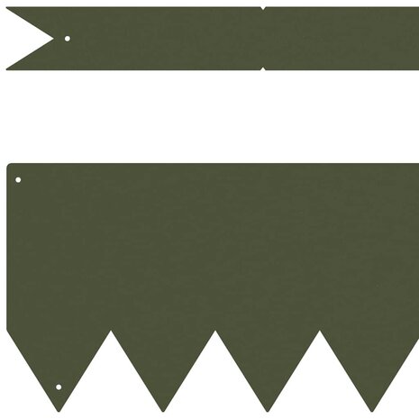 Tuinrand 10 pcs Olijf Groen 100 x 0.05 x 20 cm 4