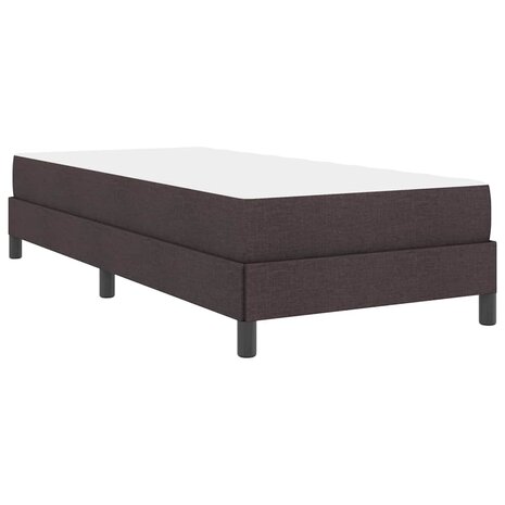 Boxspringbed met matras Donkerbruin 80 x 200 cm Stof 9