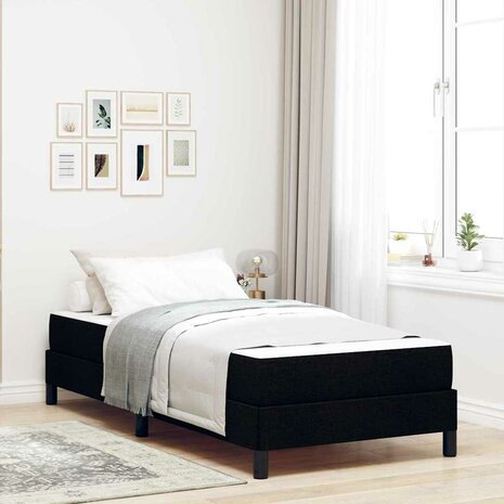 Boxspringbed met matras Zwart 90 x 190 cm Stof 1