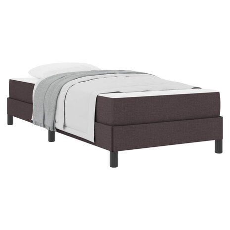 Boxspringbed met matras Donkerbruin 90 x 190 cm Stof 2