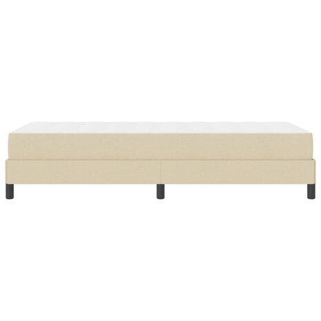 Boxspringbed met matras Cr&egrave;me 90 x 190 cm Stof 8
