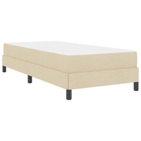 Boxspringbed met matras Cr&egrave;me 90 x 190 cm Stof 9