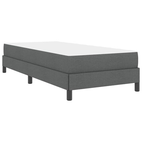Boxspringbed met matras Donkergrijs 90 x 200 cm Stof 9