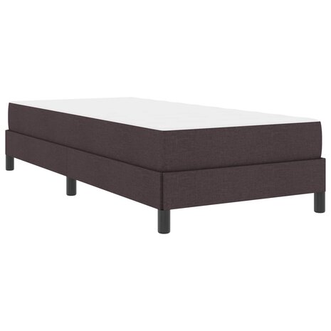 Boxspringbed met matras Donkerbruin 90 x 200 cm Stof 4