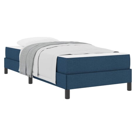 Boxspringbed met matras Blauw 90 x 200 cm Stof 2