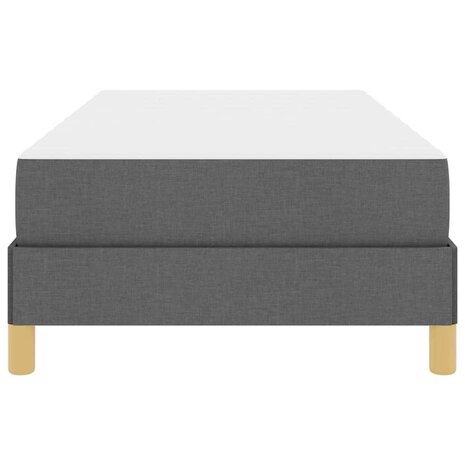 Boxspringbed met matras Donkergrijs 80 x 200 cm Stof 7