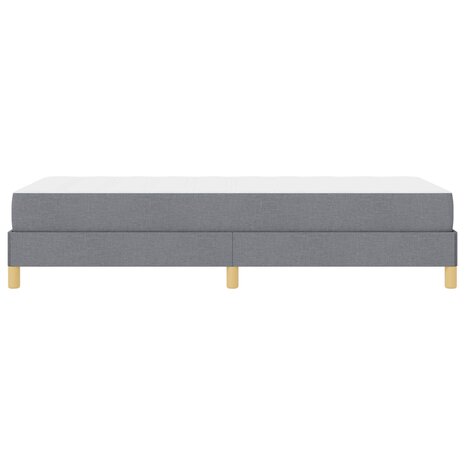 Boxspringbed met matras Lichtgrijs 90 x 190 cm Stof 8