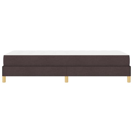 Boxspringbed met matras Donkerbruin 90 x 200 cm Stof 8