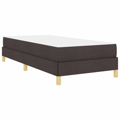 Boxspringbed met matras Donkerbruin 90 x 200 cm Stof 9