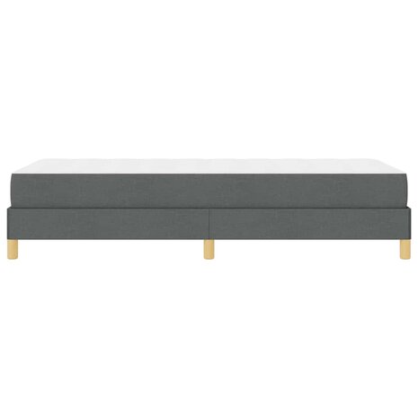 Boxspringbed met matras Donkergrijs 100 x 200 cm Stof 8