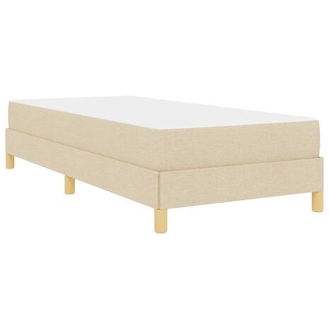Boxspringbed met matras Cr&egrave;me 100 x 200 cm Stof 9