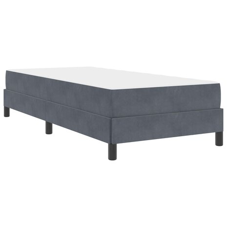 Boxspringbed met matras Donkergrijs 80 x 200 cm Stof 4