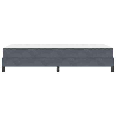 Boxspringbed met matras Donkergrijs 80 x 200 cm Stof 8