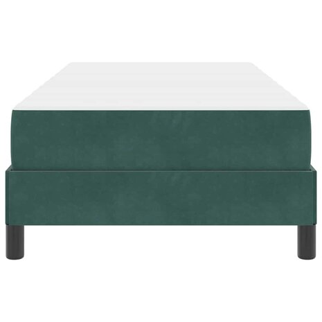 Boxspringbed met matras Donkergroen 80 x 200 cm Stof 7