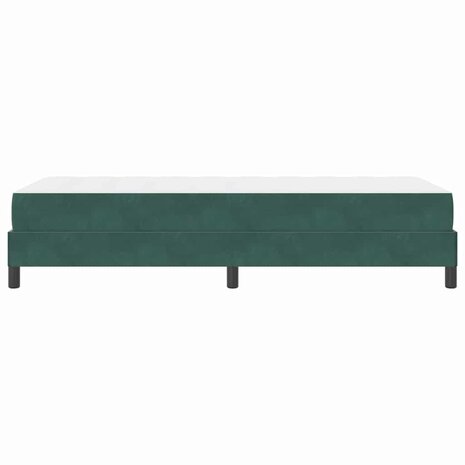 Boxspringbed met matras Donkergroen 80 x 200 cm Stof 8