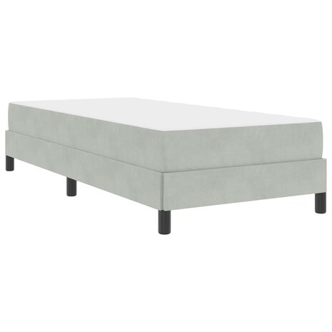 Boxspringbed met matras Lichtgrijs 90 x 190 cm Stof 4