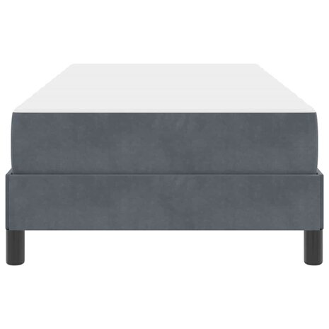 Boxspringbed met matras Donkergrijs 90 x 190 cm Stof 7