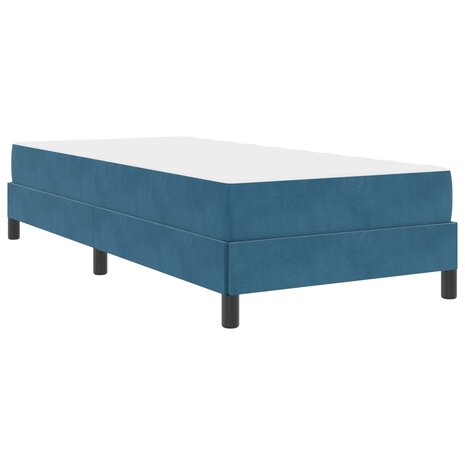 Boxspringbed met matras Donkerblauw 90 x 200 cm Stof 2