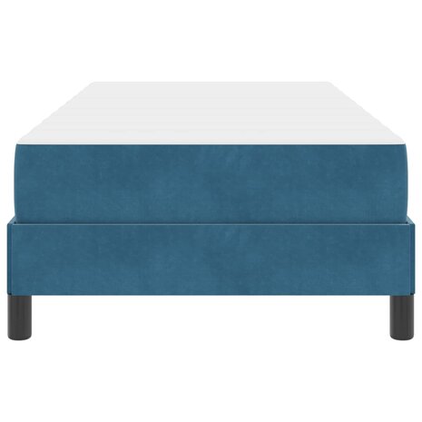 Boxspringbed met matras Donkerblauw 90 x 200 cm Stof 7