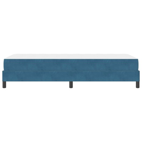 Boxspringbed met matras Donkerblauw 90 x 200 cm Stof 8