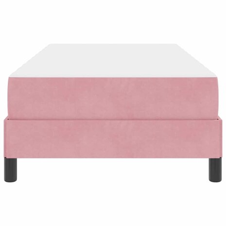 Boxspringbed met matras Roze 90 x 200 cm Stof 7