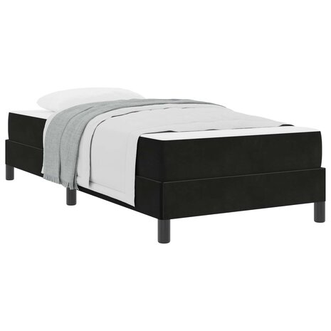 Boxspringbed met matras Zwart 100 x 200 cm Stof 2