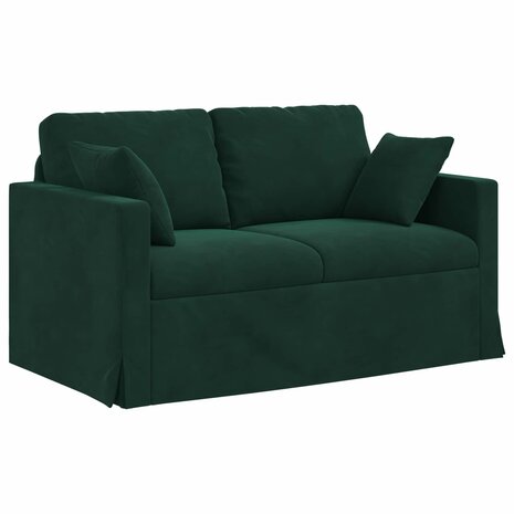 Bankstel 2 pcs Donkergroen 138 x 78 x 80 cm Fluweel 5