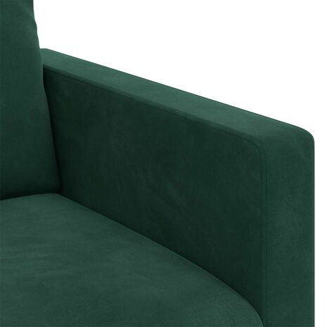 Bankstel 2 pcs Donkergroen 138 x 78 x 80 cm Fluweel 7