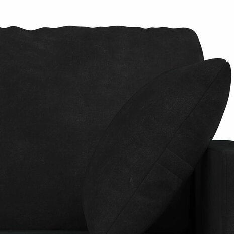 Bankstel 2 pcs Zwart 138 x 78 x 80 cm Fluweel 6