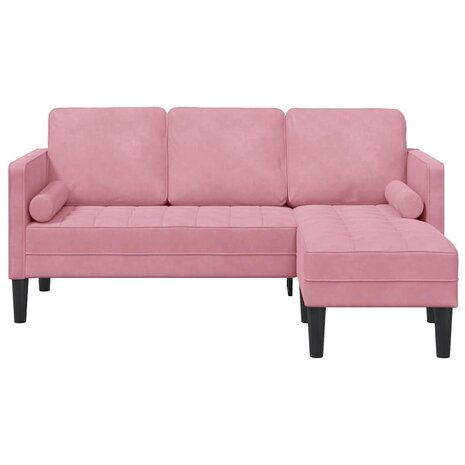 Bankstel met kussen Roze Polyester 4