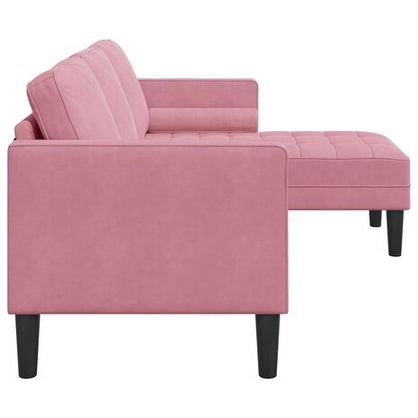 Bankstel met kussen Roze Polyester 5