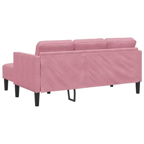 Bankstel met kussen Roze Polyester 6