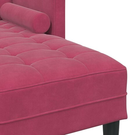 Bankstel met kussen Wijnrood Polyester 7
