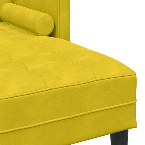 Bankstel met kussen Geel Polyester 7