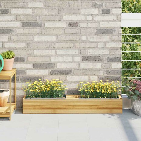 Bloembakken voor europallets 12 st 36x13,5x9,5 cm PP grijs 1