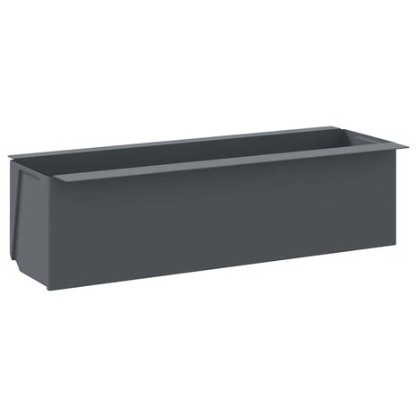 Bloembakken voor europallets 12 st 36x13,5x9,5 cm PP grijs 3