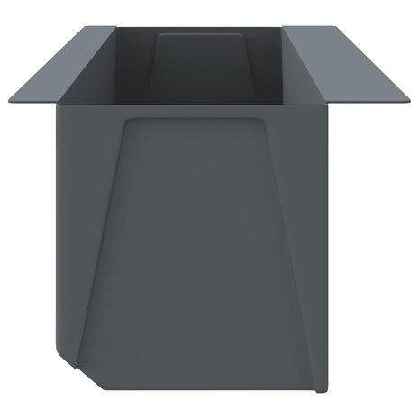 Bloembakken voor europallets 12 st 36x13,5x9,5 cm PP grijs 5