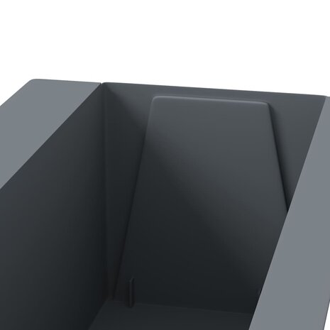 Bloembakken voor europallets 12 st 36x13,5x9,5 cm PP grijs 7