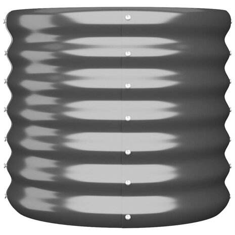 Plantenbak 40x40x36 cm gegalvaniseerd staal antracietkleurig 3