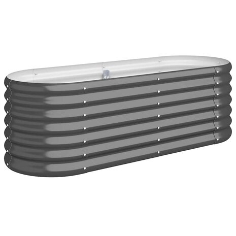 Plantenbak 114x40x36 cm gegalvaniseerd staal antracietkleurig 2