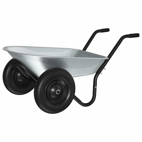 Kruiwagen Zilver en Zwart 124 x 73 x 65 cm Staal 7