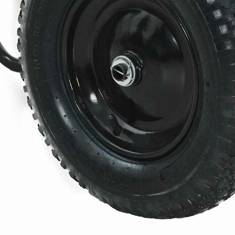 Kruiwagen Zilver en Zwart 124 x 73 x 65 cm Staal 9