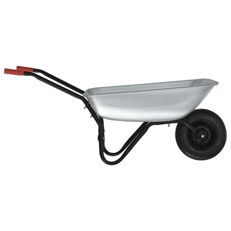Kruiwagen Zilver en Zwart 133 x 62,5 x 58 cm Staal 6