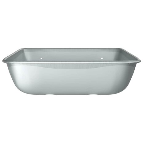 Vervanging voor kruiwagenlade Zilver 80 x 60 x 25 cm Staal 5