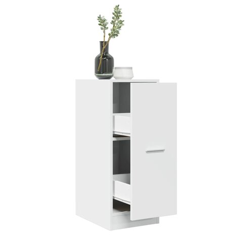 Apothekerskast Wit 30x41x77,5 cm Bewerkt Hout 1